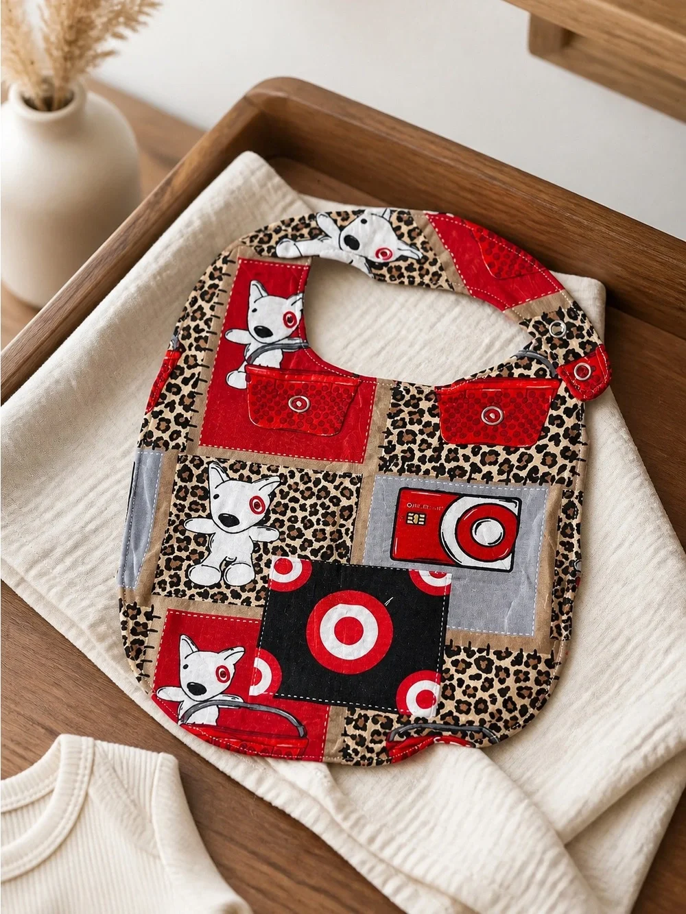 NWT BAMBOO Baby Bib Snap Closure Target Store Design
